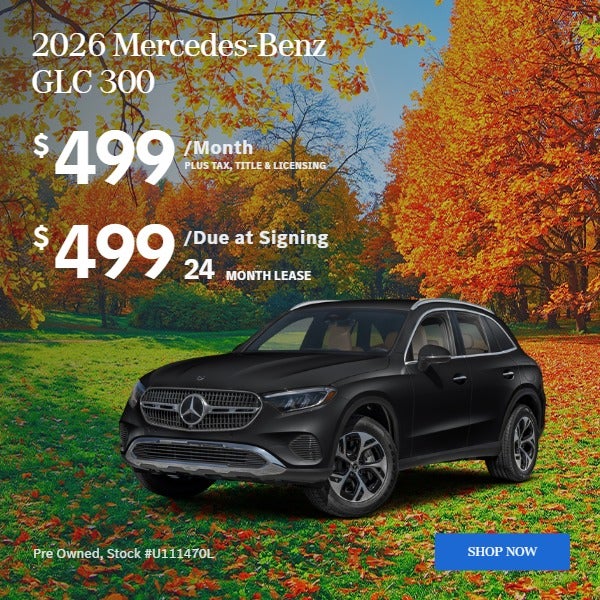 2026 GLC 300 4MATIC SUV: $499/mo